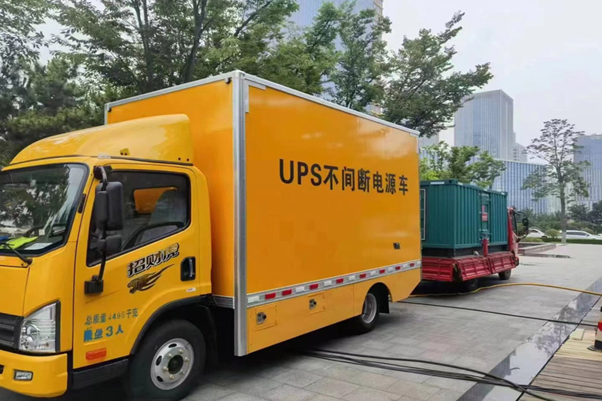 珠海发电机租赁施工现场