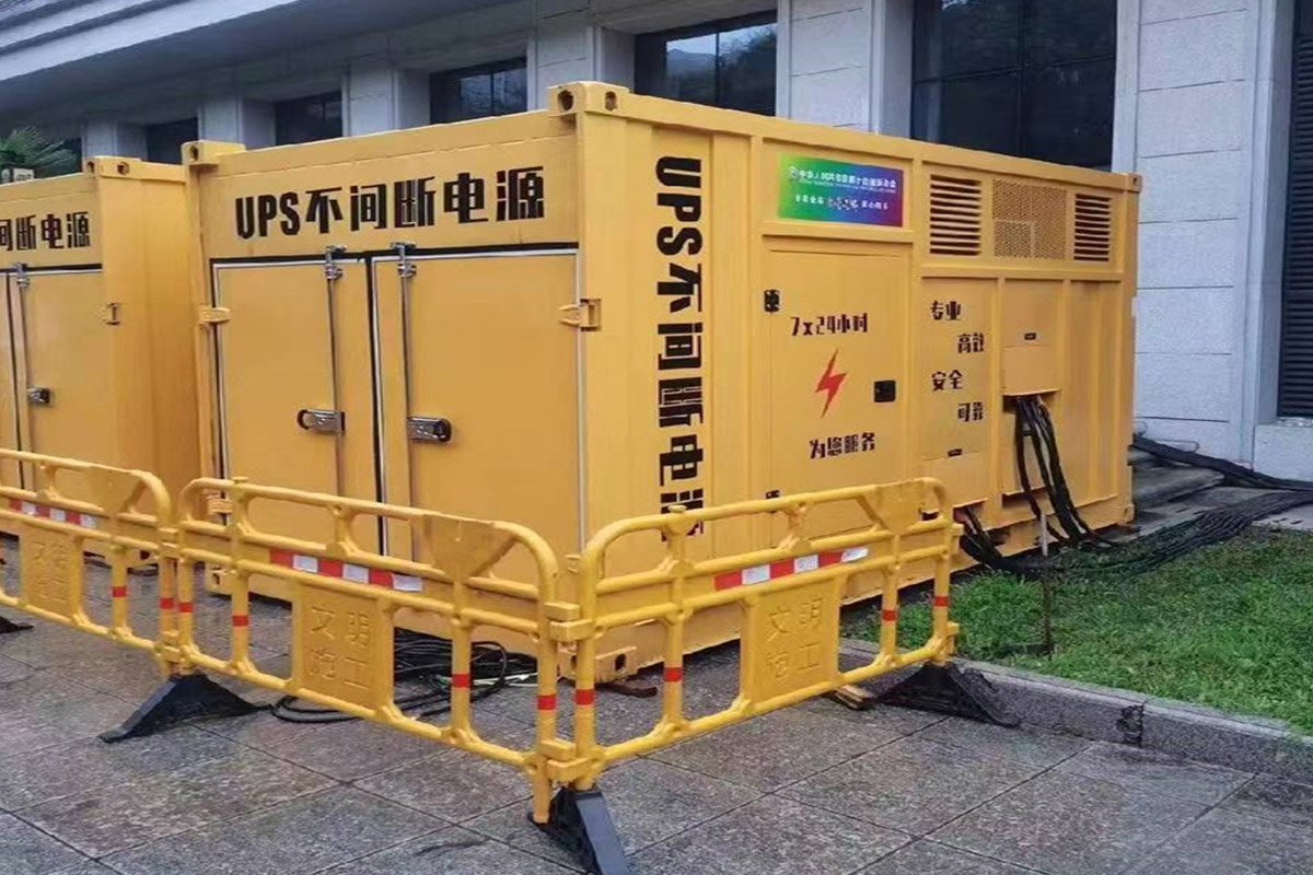 珠海发电机租赁施工现场