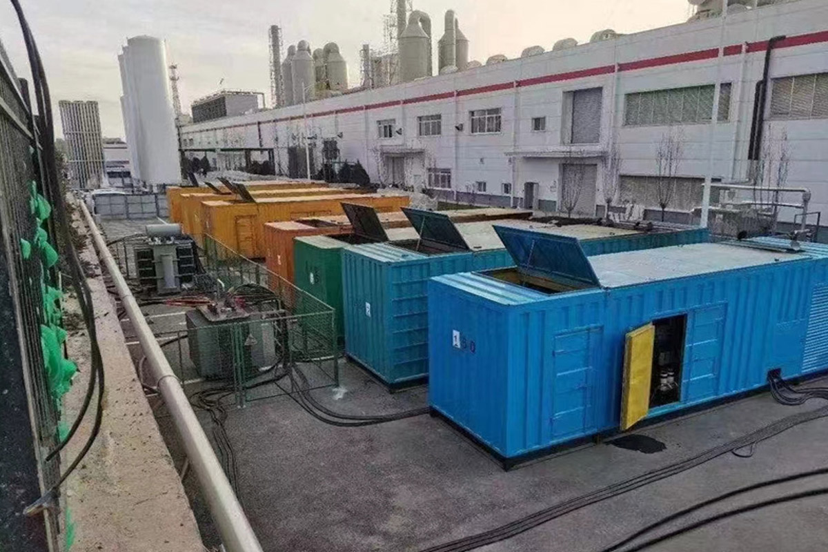 珠海发电机租赁施工现场